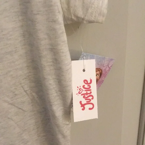 Justice Frozen Elsa Graphic Tee Gray Heather - Picture 4 of 5